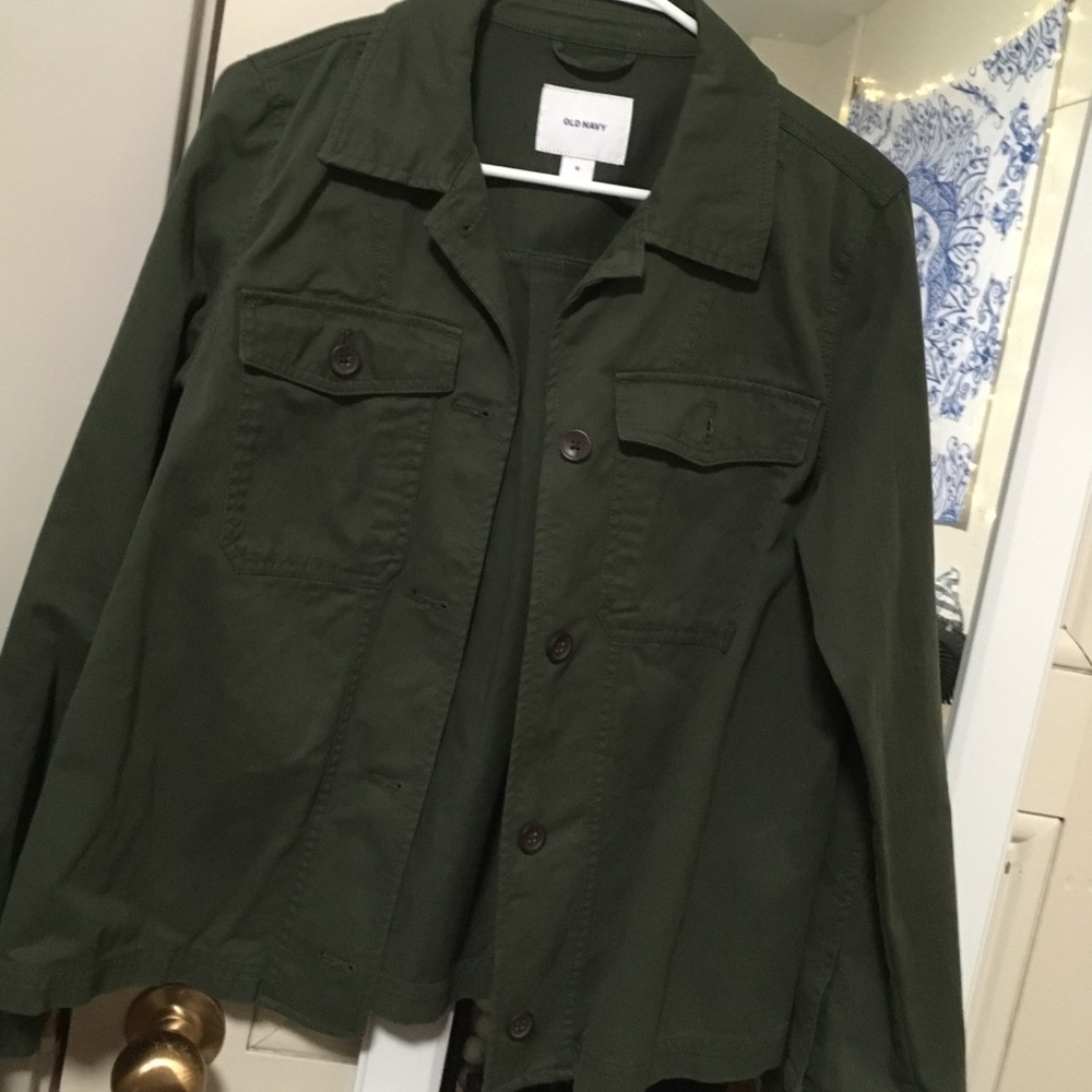 Army green jacket